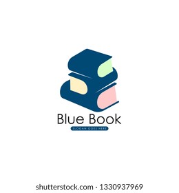 Book logo vector. Book logo template. Paper book logo