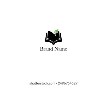 Vector del logotipo del libro, ilustración del diseño del logotipo del libro