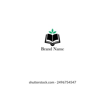 Buch-Logo, Vektorgrafik, Buch-Logo-Design-Illustration