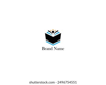 Book logo vector,book logo design illustration