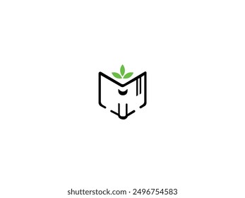 Book logo vector,book logo design illustration