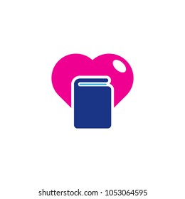 Book Love Logo Icon Design
