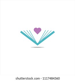 Book of love vector design illustration