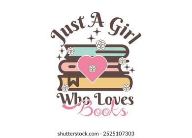 Book Lover EPS typography T shirt design