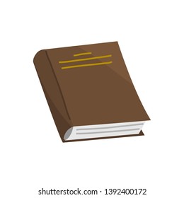 Book for Lover of literature. Encyclopedias for reading. Inverted pages. Object in contemporary style. Vector illustration for posters.