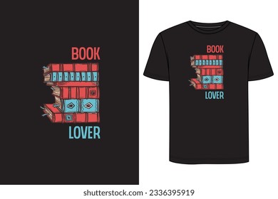 Book lover Typography book t-shirt design. Reading T Shirt Design, Book vintage t-shirt design, Book t-shirt design.