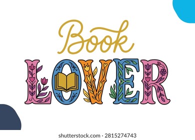 Book Lover Vector Clipart Set illustraton