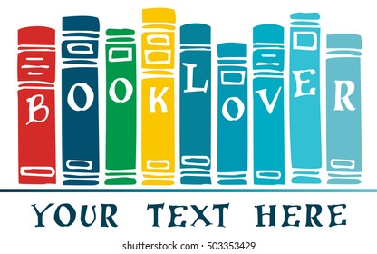 Book Lover Vector Illustration, Design, Logo