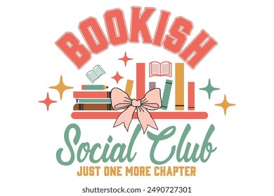 Book Lovers Coquette Social Club Shirt Design