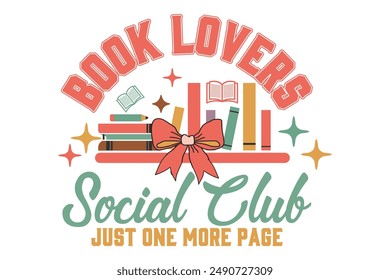 Book Lovers Coquette Social Club Shirt Design