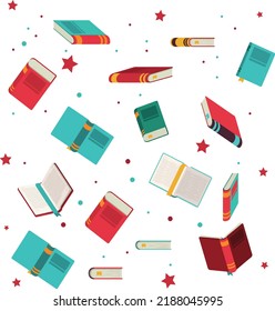 Diseño de plantillas de banner para el Día de los Amantes de Libros. Día Nacional de los Amantes del Libro. Ilustración vectorial. Plantilla para fondo, banner, tarjeta, afiche. ilustración vectorial de fondo de la escuela 