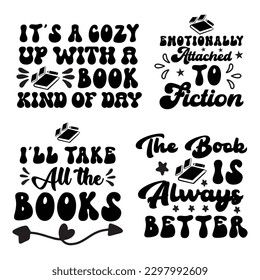 Book lovers T-Shirt Design Digital Download Bundle