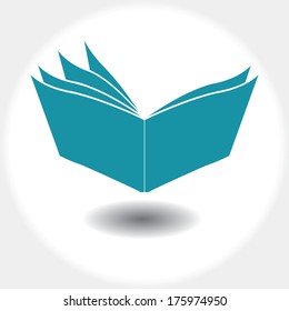 Book Or Magazine Icon. Vector Illustration