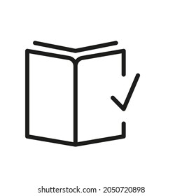 Book, Magazine, Reading Related Vector Line Icon 