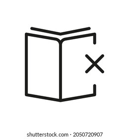 Book, Magazine, Reading Related Vector Line Icon 