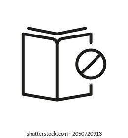 Book, Magazine, Reading Related Vector Line Icon 