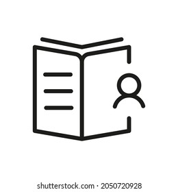 Book, Magazine, Reading Related Vector Line Icon 