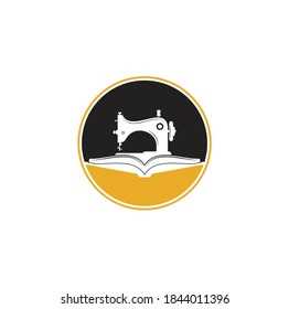 Book Manual sew machine logo. Simple illustration of manual sew machine icon.
