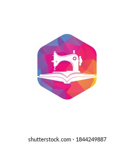 Book Manual sew machine logo. Simple illustration of manual sew machine icon.
