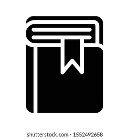 book mark glyph flat icon
