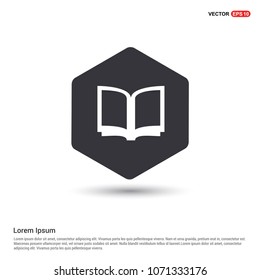 Book Mark Icon Hexa White Background icon template