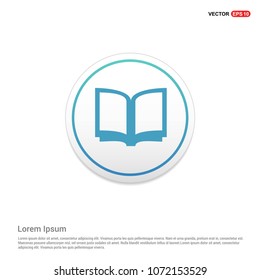 Book Mark Icon Hexa White Background icon template