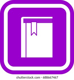 Book with mark icon ,sign design (fill)