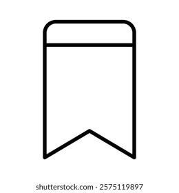 book mark icon Simple outline illustration