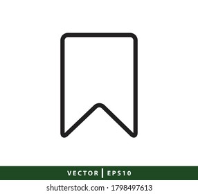 Book mark icon vector logo design template