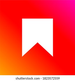 icono de marca de libro vector de color gradiente