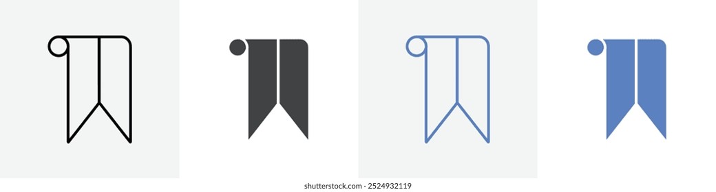 Conjunto de Vector de icono de marca de libro para Web