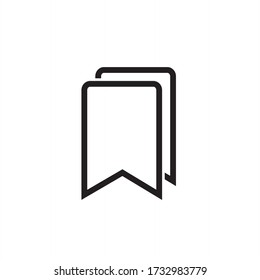book mark icon vector sign symbol isolated vector