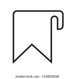 book mark icon vector symbol template