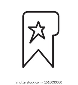 book mark icon vector symbol template
