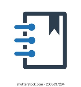 Book mark icon.diary,journal (vector illustration)