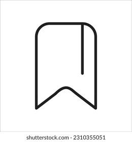 icono de la línea de marca de libro nuevo vector