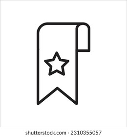 book mark line new vector icon