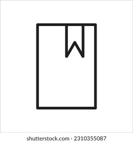 book mark line new vector icon