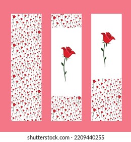 book mark rose vector illustration design