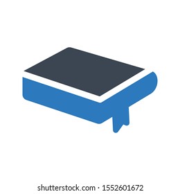 book mark vector glyph colour icon 