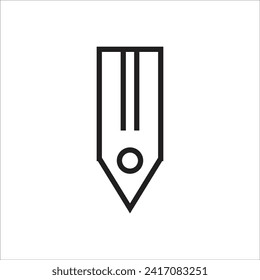 book mark vector icdon line template