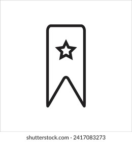 plantilla de línea icdon vectorial de marca de libro