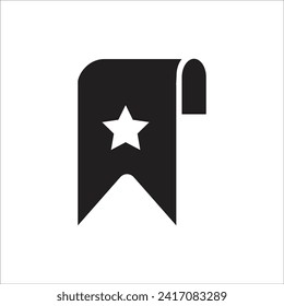 plantilla de línea icdon vectorial de marca de libro