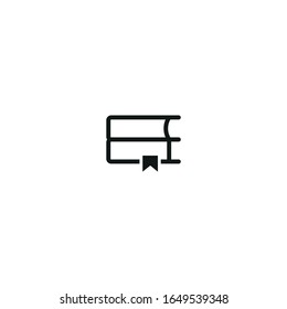 book with mark vector icon on white background