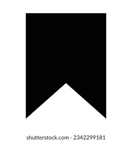 Book Marked Vector Glyph Icon For Personal And Commercial Use.

