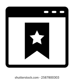 Book Marked Vector Glyph Icon Vector Design