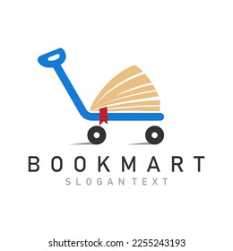book mart logo design vector