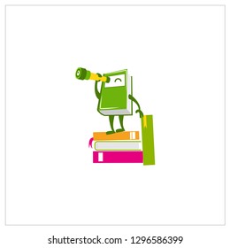 Book Mascot Logo