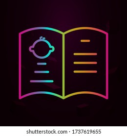 Book , maternity nolan icon Simple thin line, outline vector of Maternity icons for ui and ux, website or mobile application