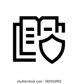 Book mini line, icon, background and graphic. The icon is black and white, linear  flat, vector, pixel perfect, minimal, suitable for web and print. 